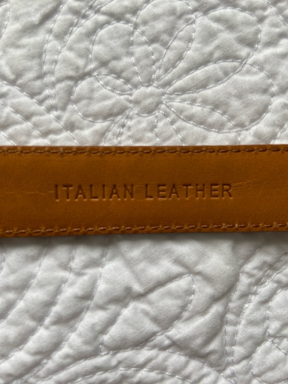 Ralph Lauren Croc-Embossed Leather Belt in Tan Brown - Picture 5 of 12